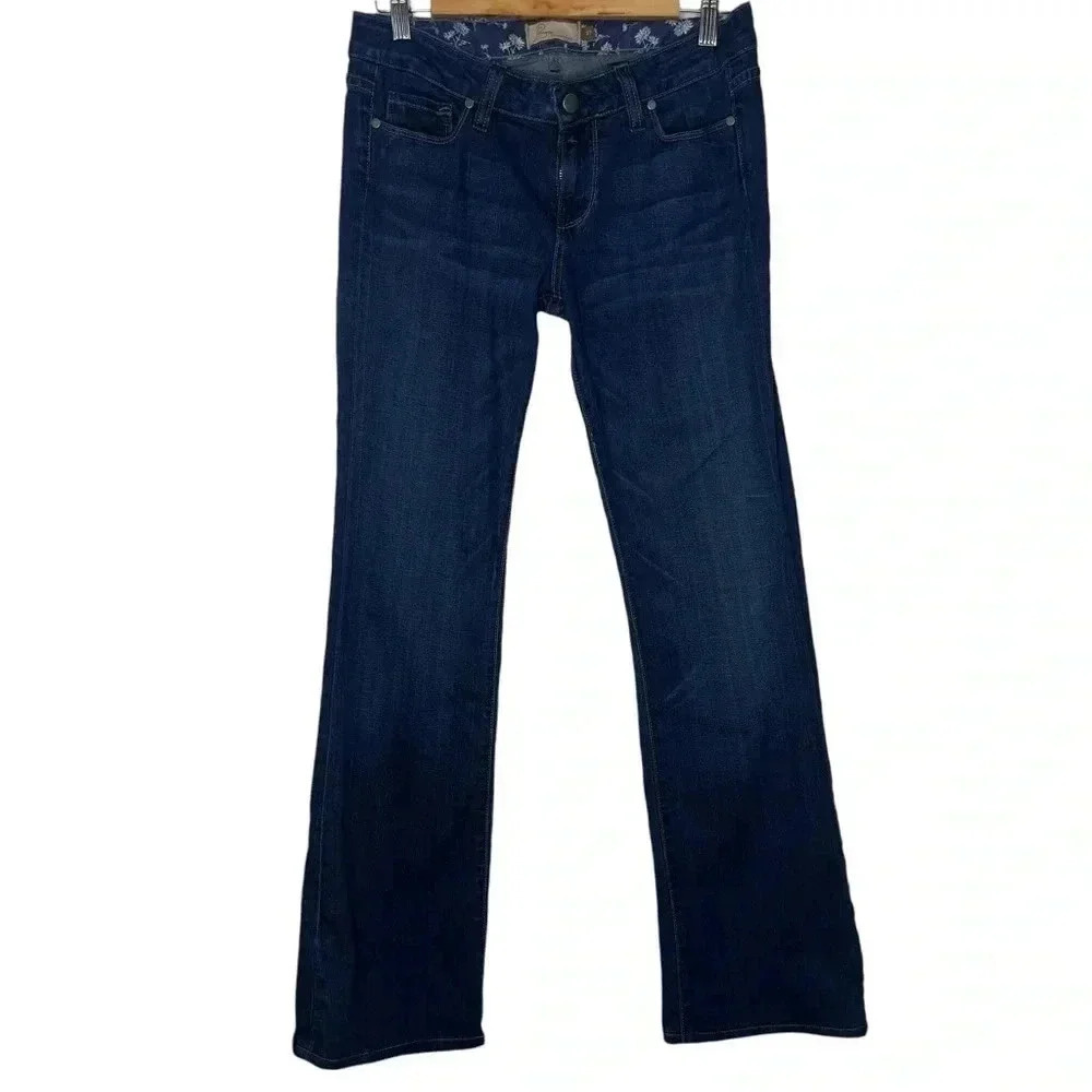 Paige Hollywood hills classic rise bootcut Denim Blue Y2K Flare Jeans Size 27